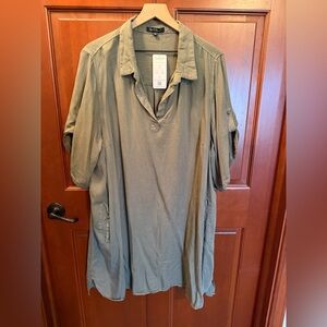 Velvet Heart Sage Green Midi Dress